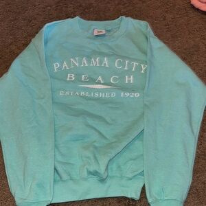 Panama City Beach Aqua Sweater